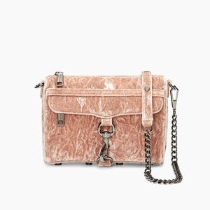 Rebecca Minkoff Pink Velvet Crossbody